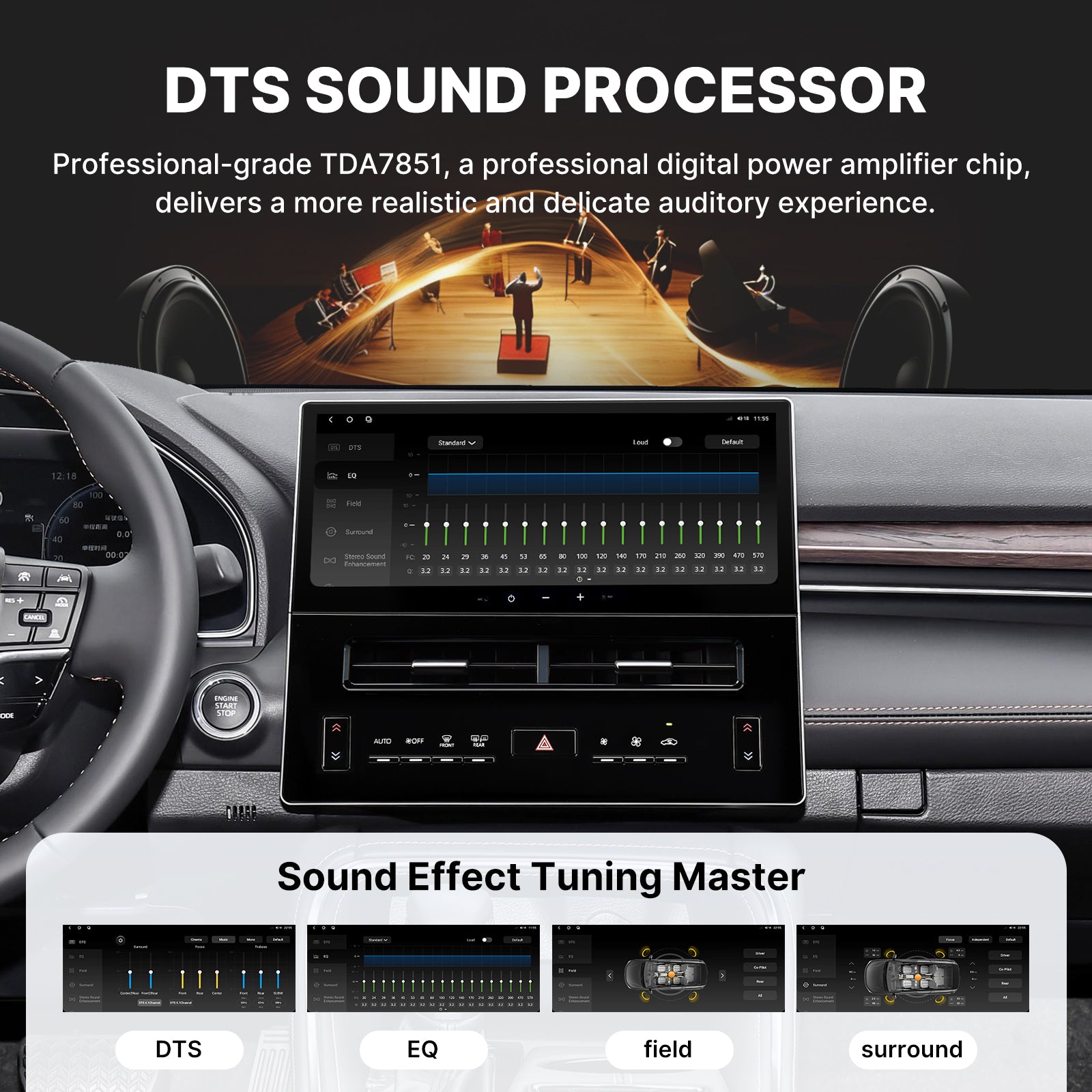 Youducar 12.3-Inch Android Head Unit for Toyota Avalon 2024-2026 | Flagship Touchscreen with Wireless CarPlay & Android Auto