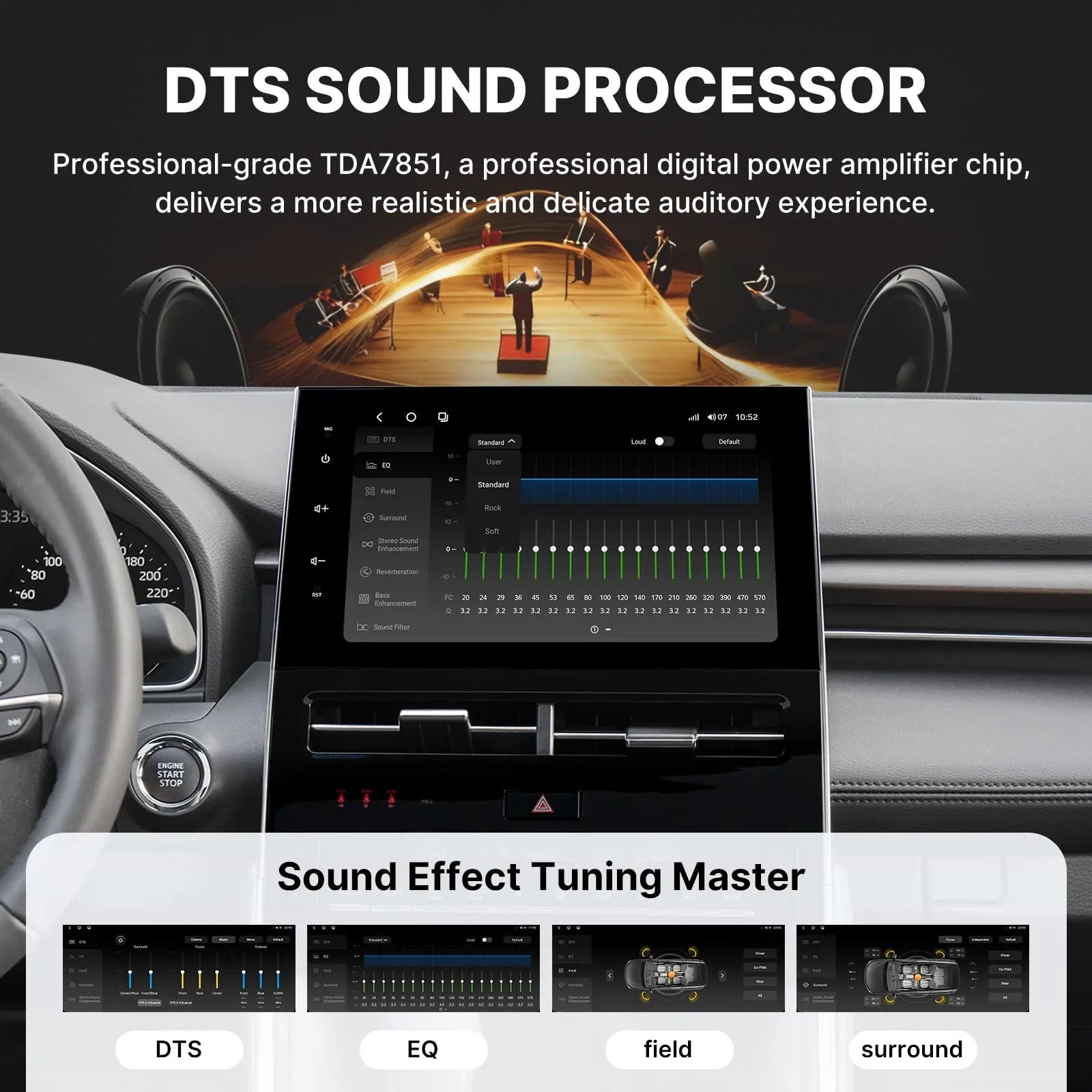 Youducar 10.2-Inch Android Head Unit for Toyota Avalon 2022 2023 | Premium Touchscreen with Wireless CarPlay & Android Auto Toyota