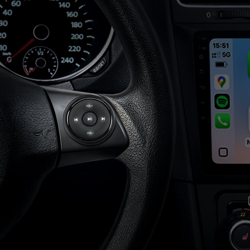 YD001 Universal Portable Bluetooth Steering Wheel Control Buttons Multi Function Wireless Remote For Car Radio DVD Player Upgrade