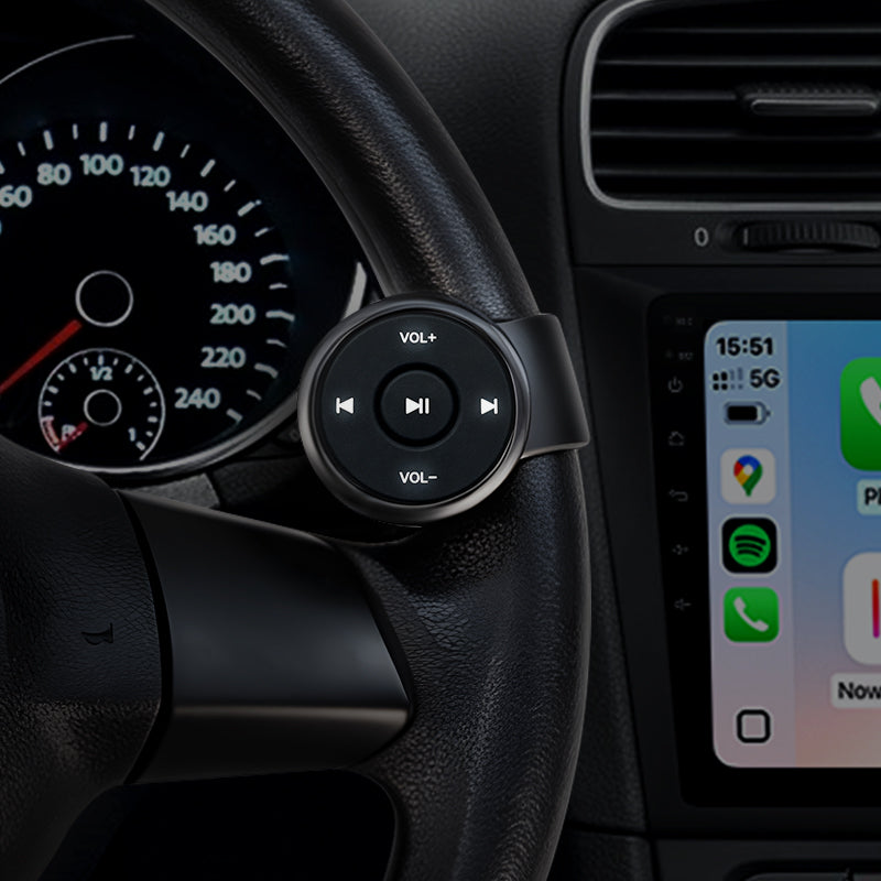 YD004 Universal Portable Bluetooth Steering Wheel Control Buttons Multi Function Wireless Remote For Car Radio DVD Player Upgrade