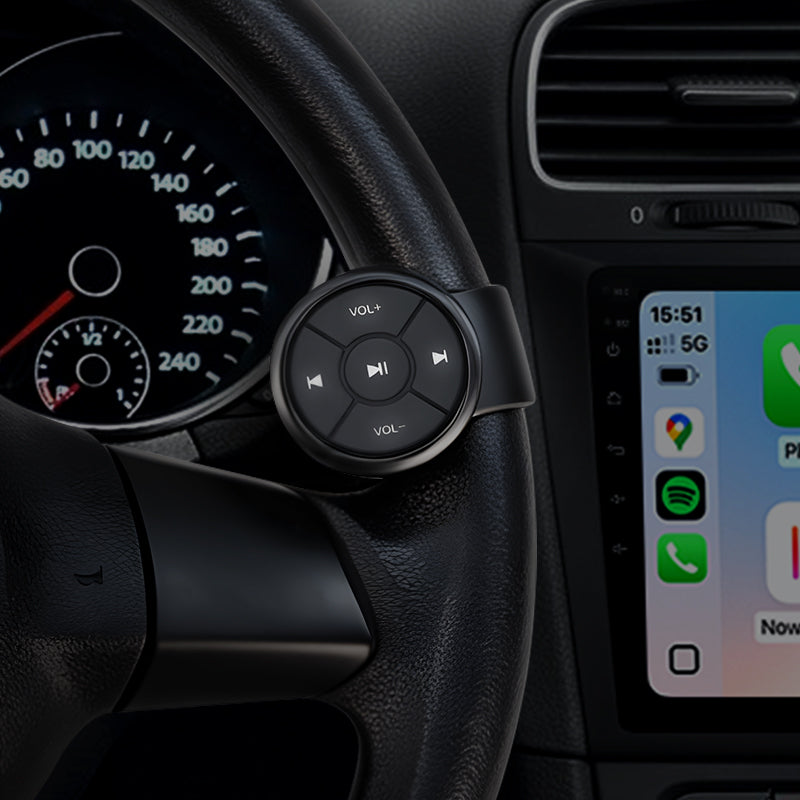 YD005 Universal Portable Bluetooth Steering Wheel Control ButtonsMulti Function Wireless Remote For Car Radio DVD Player Upgrade